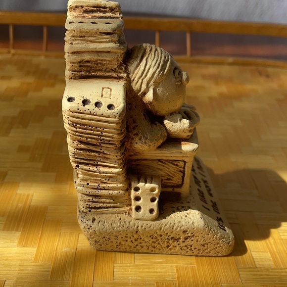 Vintage 1966 Paula ”I like my job it’s the work I Hate” Sculpture Statue - Picture 4 of 5